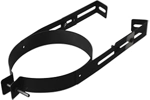 FABULETTA Adjustable 6 Inch Stainless Steel Chimney Pipe Holder Wall Bracket Clamp for Stove Flue Liner Support and Fireplace