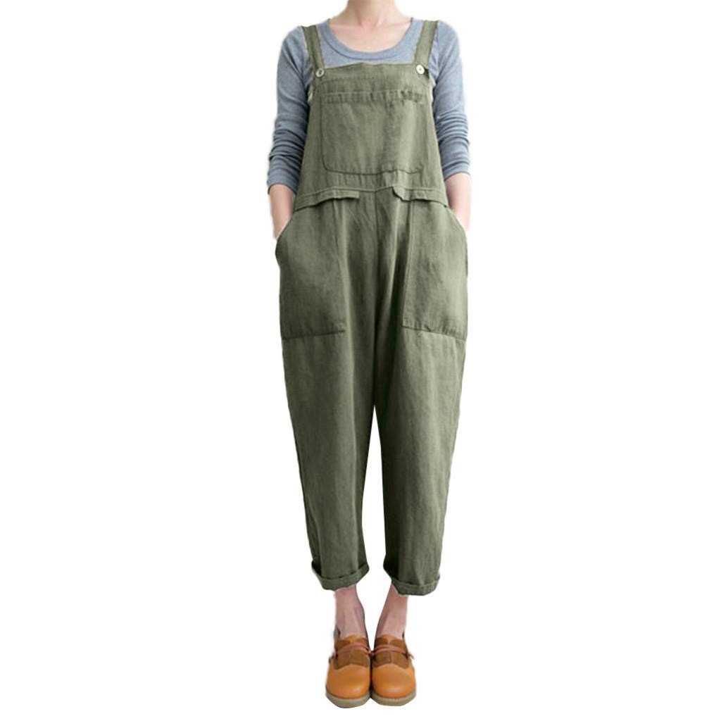 cotton linen dungarees