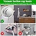 X-Cool Vacuum Suction Cup Hooks Heavy Duty 2 Pack Towel Hook Bath Towel Hanger Removable Lock Suction Hooks for Bathroom Kitchen Restroom Organization,NO Drill Tool Free Chrome (2Pack)