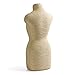 New Wayzon Linen Necklace Pendant Sweater Chain Model Jewelry Organizer Display Holder Stand(Beige)