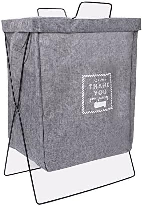 MILIANG Collapsible Laundry Basket Eco-friendly Jute Clothes Storage Laundry Hamper