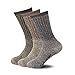 TMD THEME DESIGNER Mens Merino Wool Socks Hiking Thick Winter Warm Black Blue Cushioned Boot Hunting Quarter Crew Thermal Socks for Women Men -L