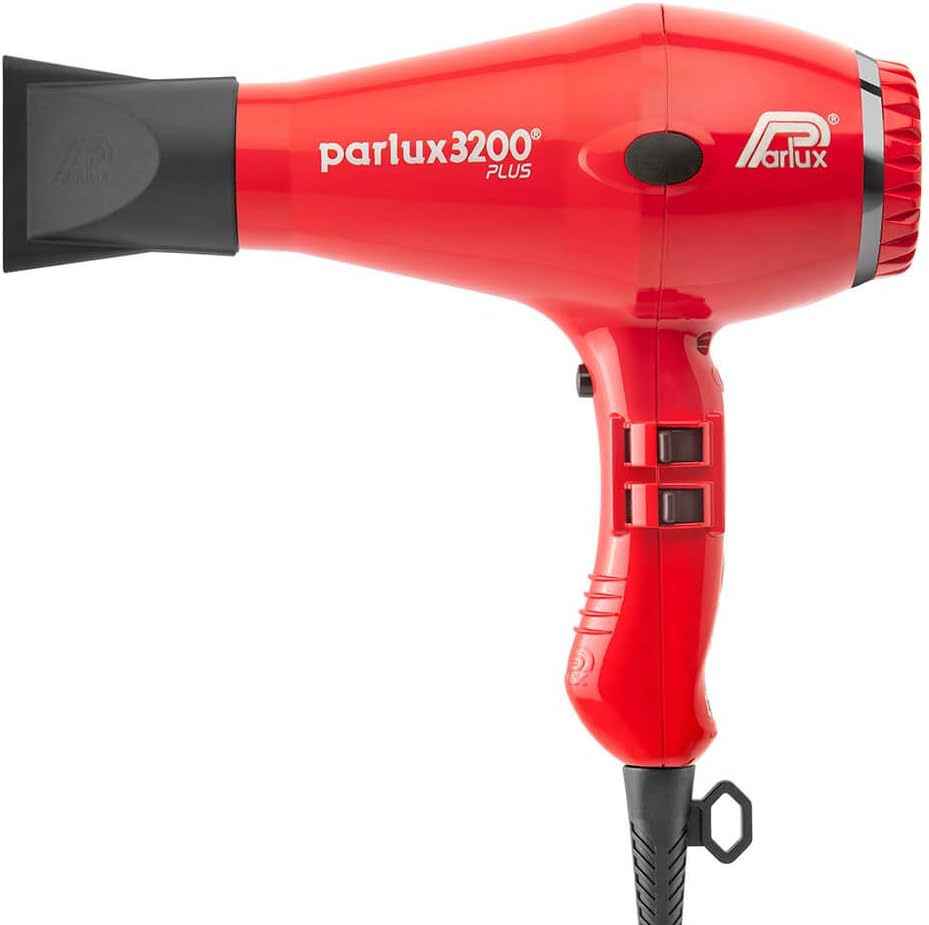 Parlux 3200 Plus Hair Dryer in Raunchy Red. Lightweight Compact 1900W Dryer with Ultra High Tech Ionic Technology. Salon Favourite with 2 Speed Settings & 3 Heat Controls Plus Cool Shot Button - Image 3
