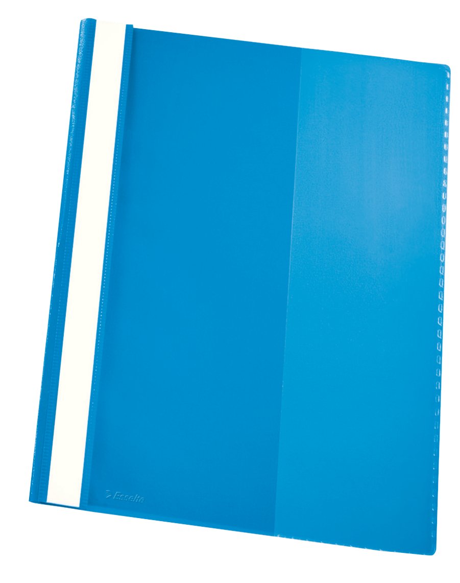 Esselte A4 Plastic Conference File, Pack of 25, 160 Sheet Capacity, VIVIDA Blue, VIVIDA Range, 28346