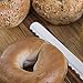 Rada Cutlery Bagel Knife Stainless Steel Blade Steel Resin Made in USA, 10-1/8 Inches, Black Handle