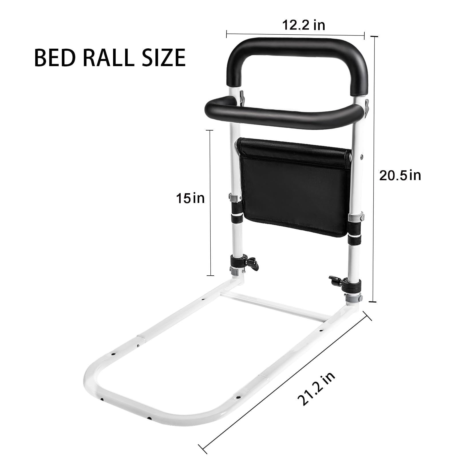 Svnntaa Bed Rails for Elderly Adults Safety, Bed Rail Elderly Bed Assist Rail for Seniors Helps Getting in and Out of Bed Much Easier