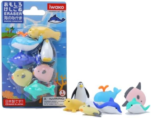 SCERBRI010 Erasers in The Sea, Blister Pack of 10