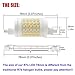 Attaljus R7s LED Bulb 78mm, J Type LED Bulbs Dimmable 80W Halogen Bulbs Equivalent, 10W 120V Double Ended J78 Floodlight, 3000K Warm White Light Bulb for Flood Lamp (2 Packs)