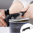 Phmnkl Safe Cut Manual Can Opener, Handheld With Soft Grips, Ergonomic Smooth Edge, Food Grade Stainless Steel Cutting Can Opener for Kitchen & Restaurant