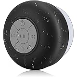 BONBON Waterproof Bluetooth Shower Speaker Portable Wireless Water-Resistant Speaker Suction Cup, Built-in Mic, Speakerphone 