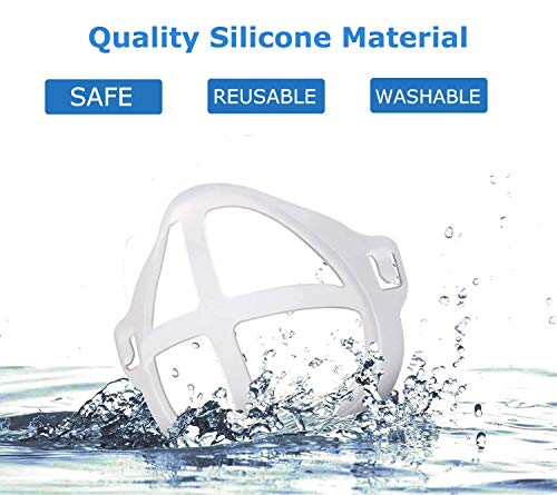 3D Face Mask Bracket Internal Support Frame for Smooth Breathing, Jisoncase Face Mask Inner Support Frame Lipstick Mask Protection Stand Mask Saver for More Breathing Space (3pcs)