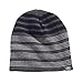 Genuine Subaru Variegated Stripe Beanie Black Gray Hat Impreza STI WRX Ski Snow