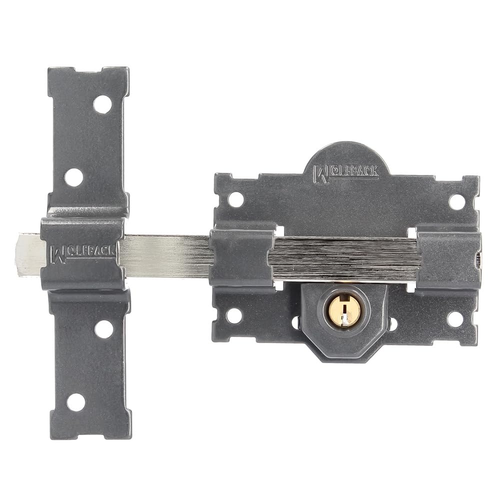 WOLFPACK 3102110 Lock B-2 Key 2 Sides Pin 183 mm Round Cylinder 50 mm Cranberry único