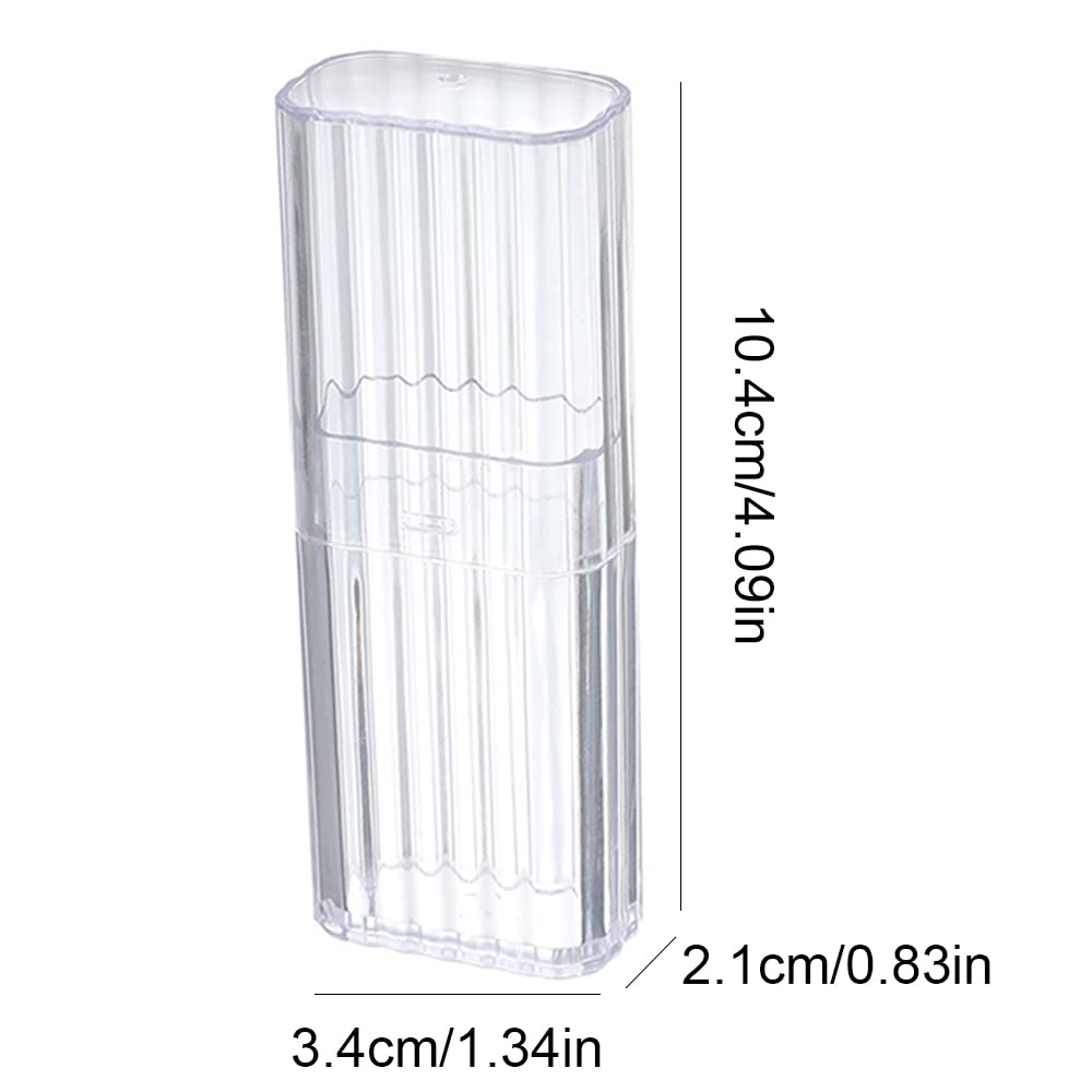 4 Pcs Cotton Swab Holder for Travel Mini Travel Swab Case Cotton Swab Box for Makeup Sponge Cotton Swabs Hair Ties Floss Cosmetics Makeup Bedroom Travel