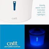 Catit Flower Water Fountain for Cats with LED Nightlight view 3