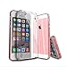 iPhone SE Case, Enther [Ultimate Cushion] Slim Fit Scratch/Dust Proof Hybrid Transparent Clear Case with Shock Absorb Trim Bumper for Apple iPhone SE 5S-Warranty