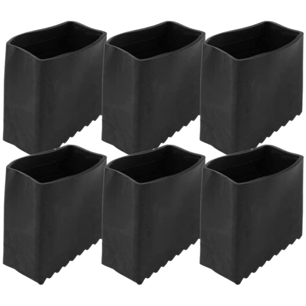 DOITOOL 6 Pcs Ladder Feet Covers, Non Slip Rubber Feet for Step Ladders Protect Floors from Damage for Home Garage Use