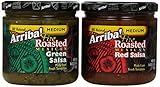 Arriba! Red Salsa and Green Salsa Combo Pack, 16 Ounce Jars (Pack of 4)