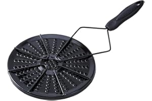 J&V TEXTILES Arepa Grill for Stovetop & Gas Burner – Colombian Arepa Grill, Heat Diffuser Plate for Even Cooking, Durable Ena