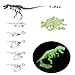 5 Pack - 3D Glowing Dinosaur Fossil Puzzles - Glow in The Dark Dino Skeleton Model Toys - Kids Archaeology Kits Party Favors (10-Inches)