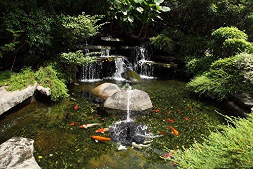 VOOCO Solar Fountain Pump, Outdoor Solar Powered Bird Bath Water Fountain Pump Solar Sprinkler Fountain for Pool Garden Aquarium - Thumbnail 2