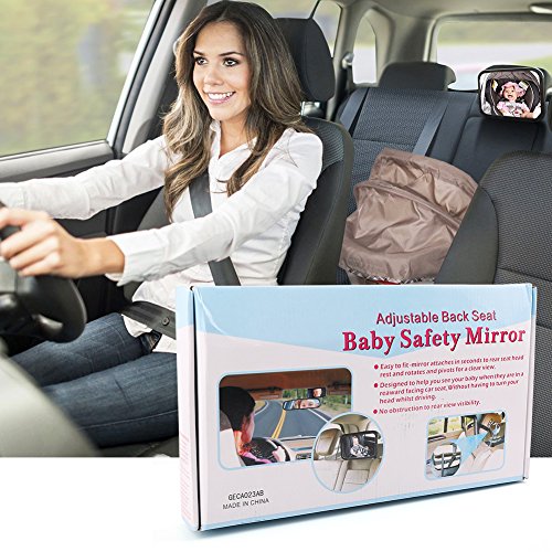 adjustable back seat baby safety mirror