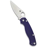 Spyderco Para Military 2 Folding Pocket Knife, PlainEdge | 8.26" Overall Length, 3.45" CPM S110V Steel Blade, G-10 Handle, Compression, Full-Flat Grind
