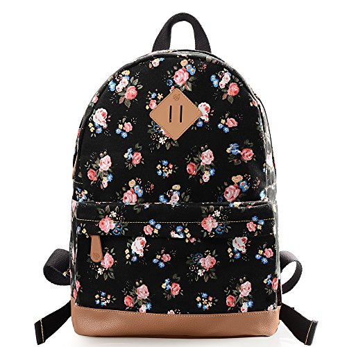 Dgy women s canvas backpack school bag fashion book bag…