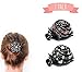 Bun Cover Hair Holder, Hand Crafted Hair Clip. this Attractive Hair Accessory can be used as a Bun Maker or a Hair Grip. Hair Styling for Women for Thick and Thin Hair. 2 Pcs Uniquely Hand Painted.