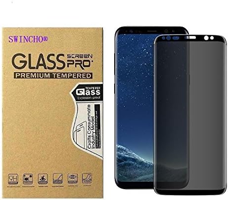 Galaxy S9 Plus Privacy Screen Protector SWINCHO Tempered Glass Screen Cover for Samsung Galaxy S9Plus, Touch Sensitive Case Friendly Anti Spy Update Version