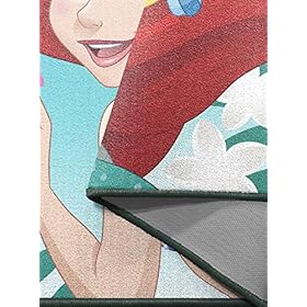 Disney The Little Mermaid Besties Kids Room Rug - Large Area Rug Measures 4 x 5 Feet - Features Flounder (Offical Disney… 51B0jerOTqL