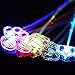 Rainbow Colors LED Lights Hair, Light-Up Fiber Optic LED Hair Barrettes Party Favors for Party, Bar Dancing Hairpin, Hair Clip, Multicolor Flash Barrettes Clip Braid, 12 Pack