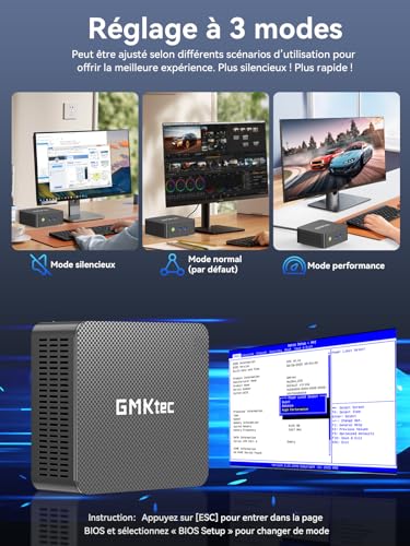 GMKtec G3 Pro Mini PC with Intel Core i3-10110U (Better Than 4300U/N150/N95), 16GB DDR4 RAM (Dual Channel), 256GB PCIe SSD, Micro Computer 2*HDMI 4K/USB 3.2/WiFi 6/BT 5.2/2.5GbE LAN