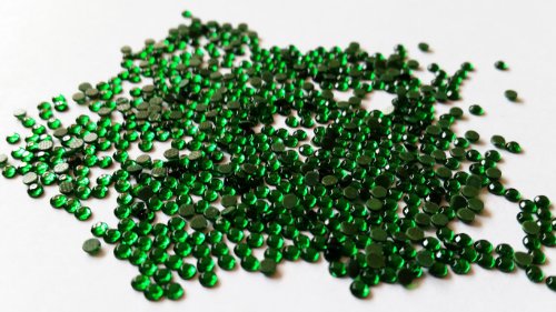 GoldenLiving168 Emerald Green Round 600pcs Rhinestone 3mm (10ss) 3D Acrylic Nail Art Decoration Cellphone Case (High Quality) USA SELLER! FAST SHIPPING!