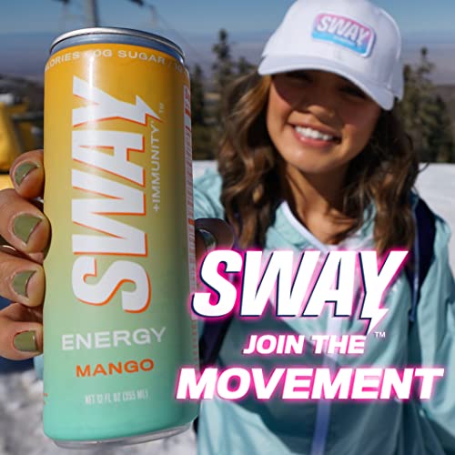 Sway Energy + Immunity Drink, Mango, 12 Fl Oz (12 Count), 160 mgs of