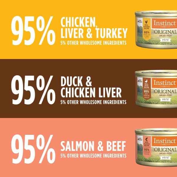 Instinct Original Grain Free Recipe Variety Pack Natural Wet Canned Cat