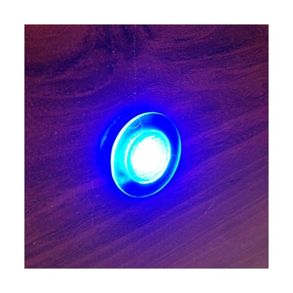 Pactrade-Marine-2-Pieces-Boat-LED-Livewell-Round-Blue-Courtesy-Light-OEM-Waterproof