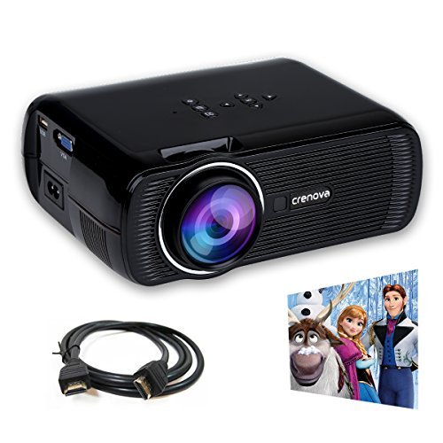 Crenova xpe460 led upgraded projector 1200 lumens 800*4…