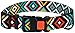 Nylon Dog Collar Aztec Geometric Pattern Ethnic Teal 12-16 inch