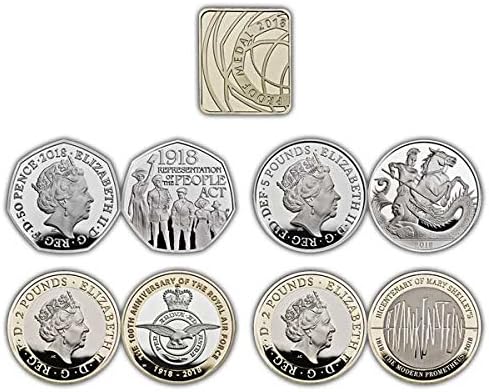 silverstan The 2018 United Kingdom Brilliant Uncirculated Annual Coin Set Royal Mint Coin Set 2018 NEW SEALED.