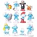 Smurfs The Lost Village Cake Topper | 12 Figure Set | By ToysoutletUSA