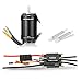 GoolRC 160A Brushless ESC and 4092 1250KV Motor with 40-L Water Cooling Jacket Combo for 1000mm (or Above) RC Boat