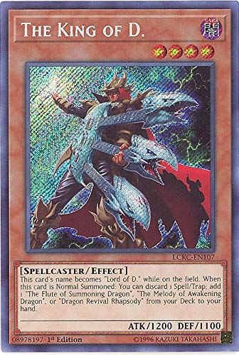 yu-gi-oh The King of D. - LCKC-EN107 - Secret Rare - 1st Edition - Legendary Collection Kaiba Mega Pack (1st Edition)
