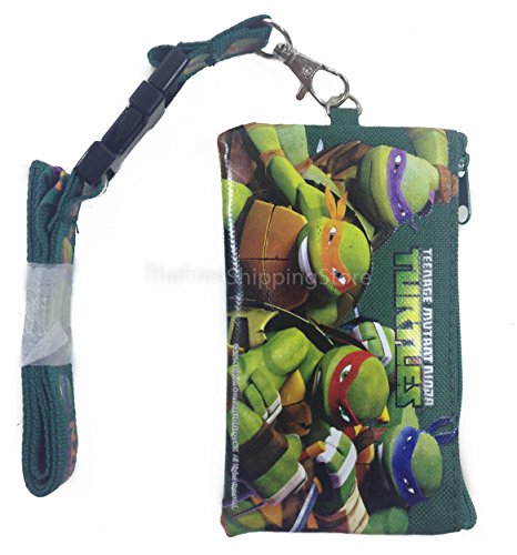 Teenage Mutant Ninja Turtle KeyChain Lanyard Fastpass ID Ticket Holder Green