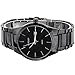 Readeel Black Case, Silver Hands, Round Bezel, Black Band Men Watch