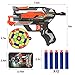 CACUSN Guardians Dart Blaster Guns | Rotating 4-Dart Barrel Toy Blasters | Foam Dart Toy Guns | 12 Suction Darts Included | 2 Dartboards