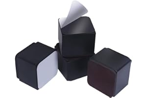 Ezprotekt 2 Inch Bed Riser - Solid Steel Self Adhesive Furniture Riser or Bed Lift, Creates an Additional 2 Inches of Height for Table, Chair, Desk or Sofa (4Pack,2 Inch Black)