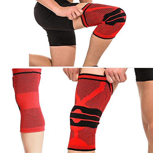 KyLin Knee Brace Support Sports Compression Sleeves,FDA Registered Wraps Pads for Arthritis, ACL, Running, Pain Relief, Injury Recovery, Basketball,Single