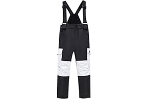 YRAETENM Kids Snow Bibs Winter Waterproof Windproof Ski Pants Boys Girls Outdoor Insulated Warm Snowboard Jumpsuits Overalls