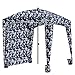 Qipi Beach Cabana - Easy to Set Up Canopy, Waterproof, Portable 6' x 6' Beach Shelter, Included Side Wall, Shade with UPF 50+ UV Protection, Ultimate Sun Umbrella - for Kids, Family - Palm Night